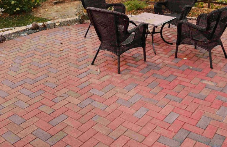 Clay brick patio pavers