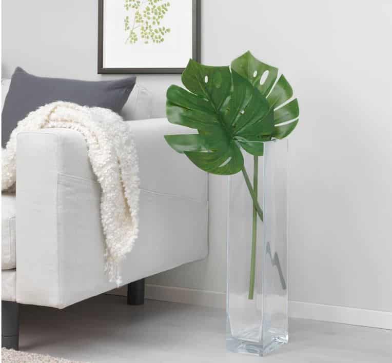 SMYCKA Artificial leaf, monstera green 31-½