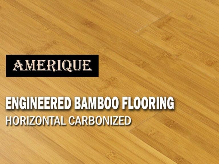 AMERIQUE Prefinished Engineered Bamboo Floor Glueless CLICK Horizontal Carbonized