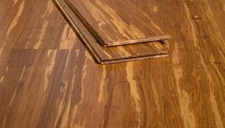 Ambient Tiger Bamboo Flooring Solid Strand Tongue & Groove Floor