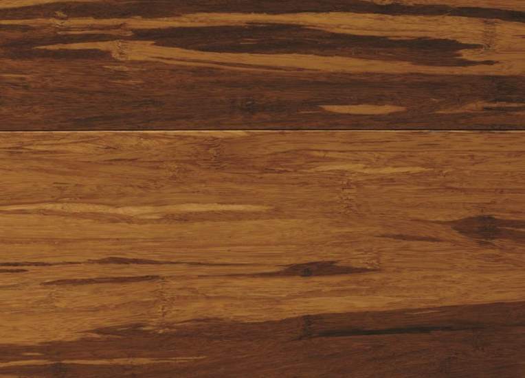 Strand-Woven Honey Tigerstripe Engineered Click Bamboo Flooring