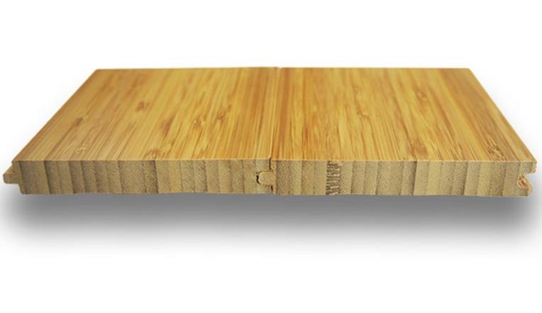 Vertical bamboo flooring planks